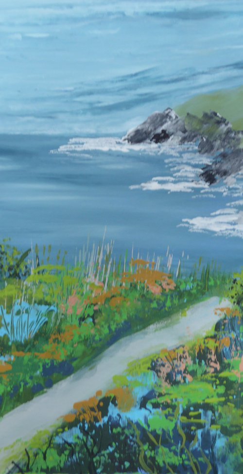 Coast path, April by Elaine Allender