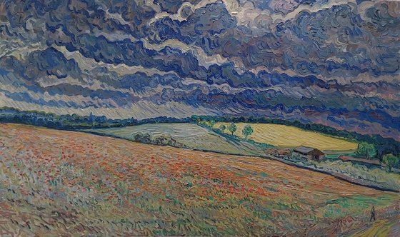Poppyfield, Stormy Skies