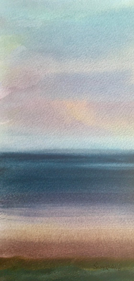 The colours of the sky, sea and beach