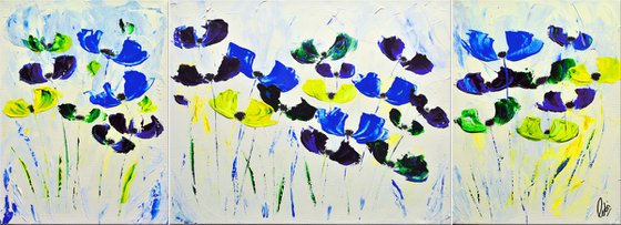 Summerlove - Abstract Art - Acrylic Painting - Canvas Art - Framed Painting - Abstract Flowers - Ready to Hang