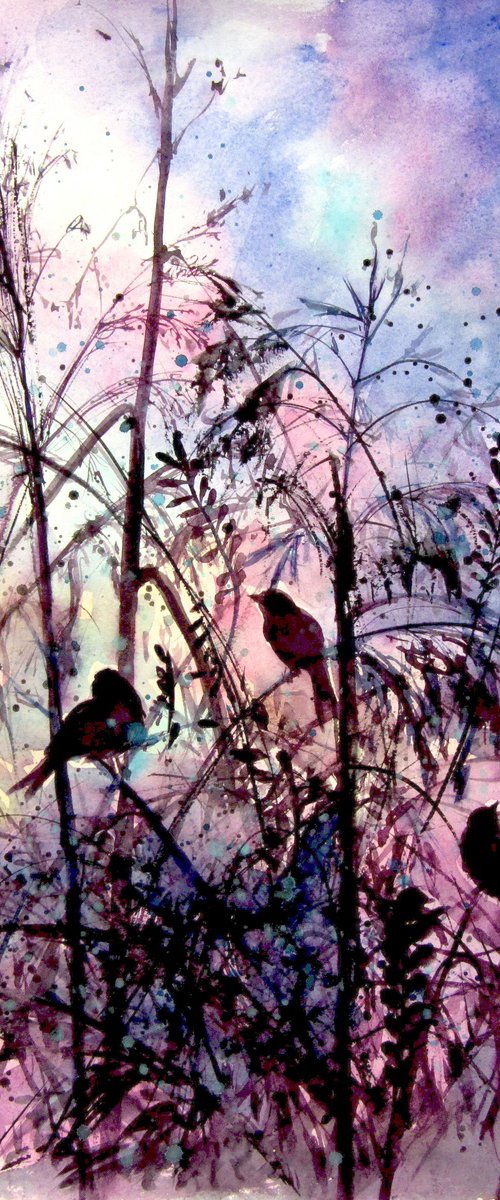 Birds at night by Kovács Anna Brigitta