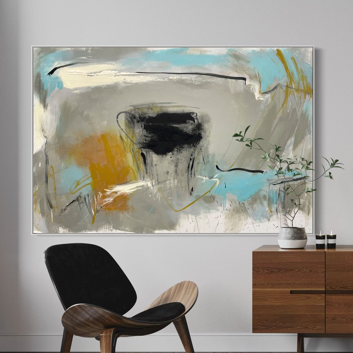 Expressive Abstract Acrylic Painting By Cheryl Harrison, 59 X 39, Spilling Memories, Original Artwork