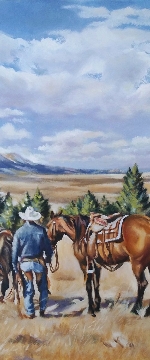Cowboy's life by Magdalena Palega