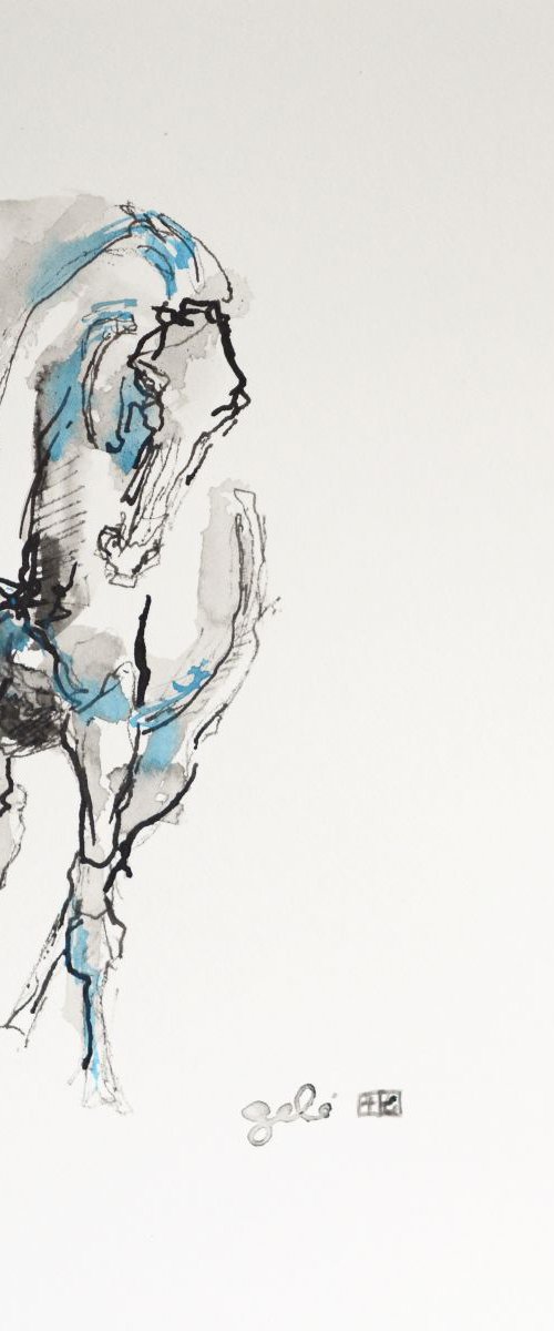 Equine Nude 168 by Benedicte Gele