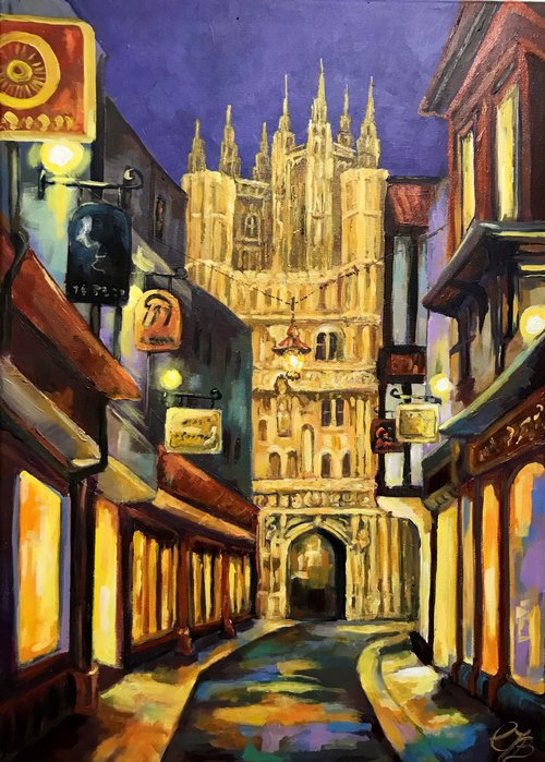 Canterbury at Night by Colette Baumback