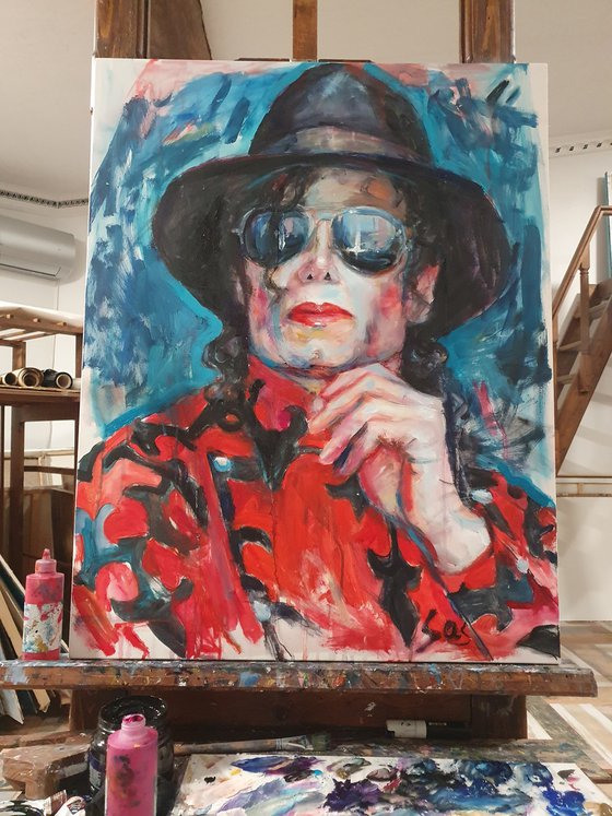 Portrait of Michael Jackson