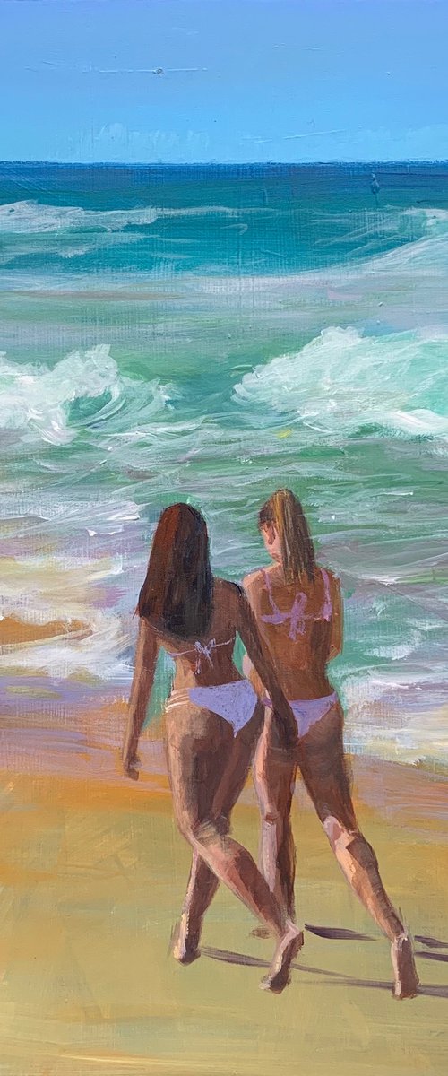 On the beach by Shelly Du