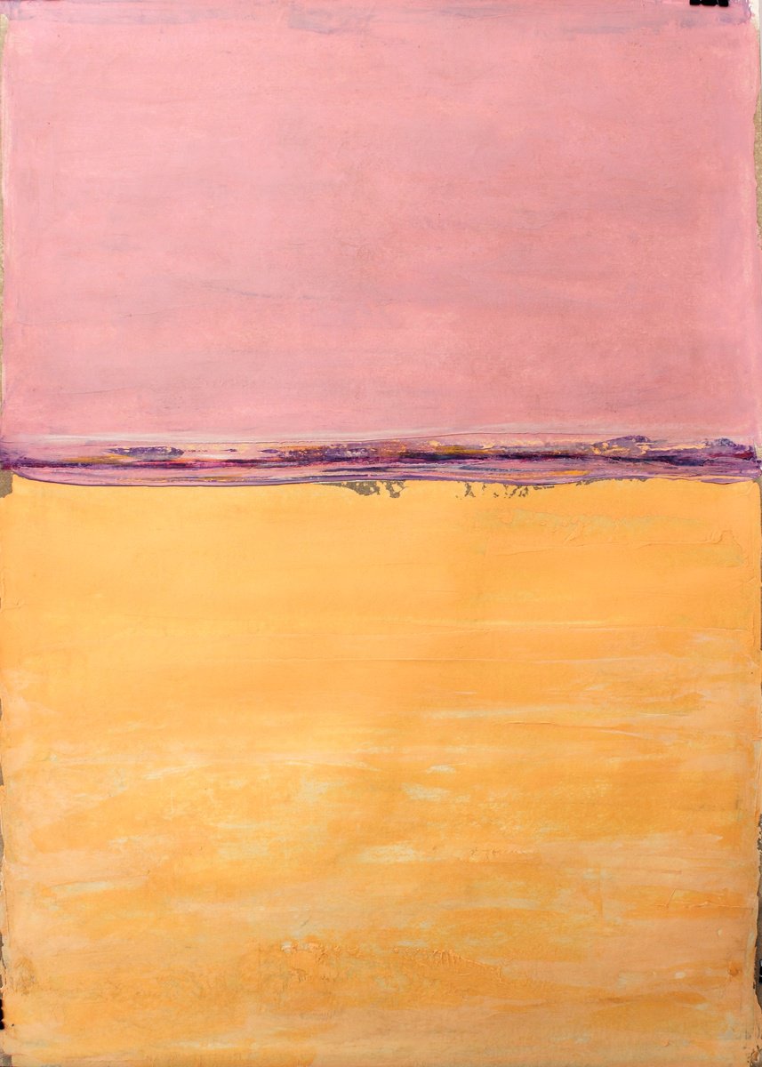 Abstract Acrylic Painting By Marcela Jardon, 26 X 33", Landscape 6076, Original Artwork