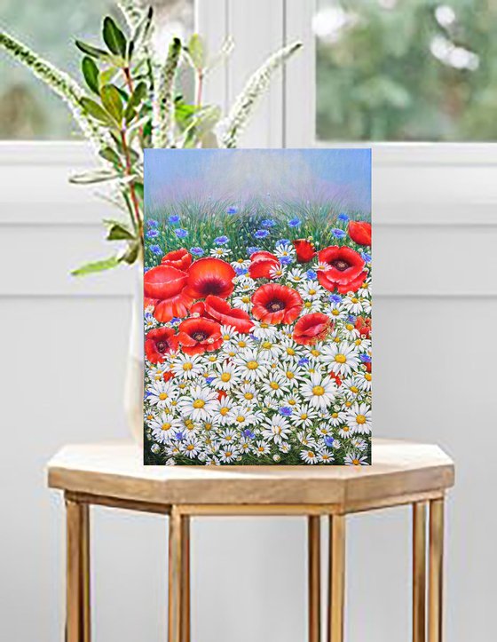 Poppies and Daisies