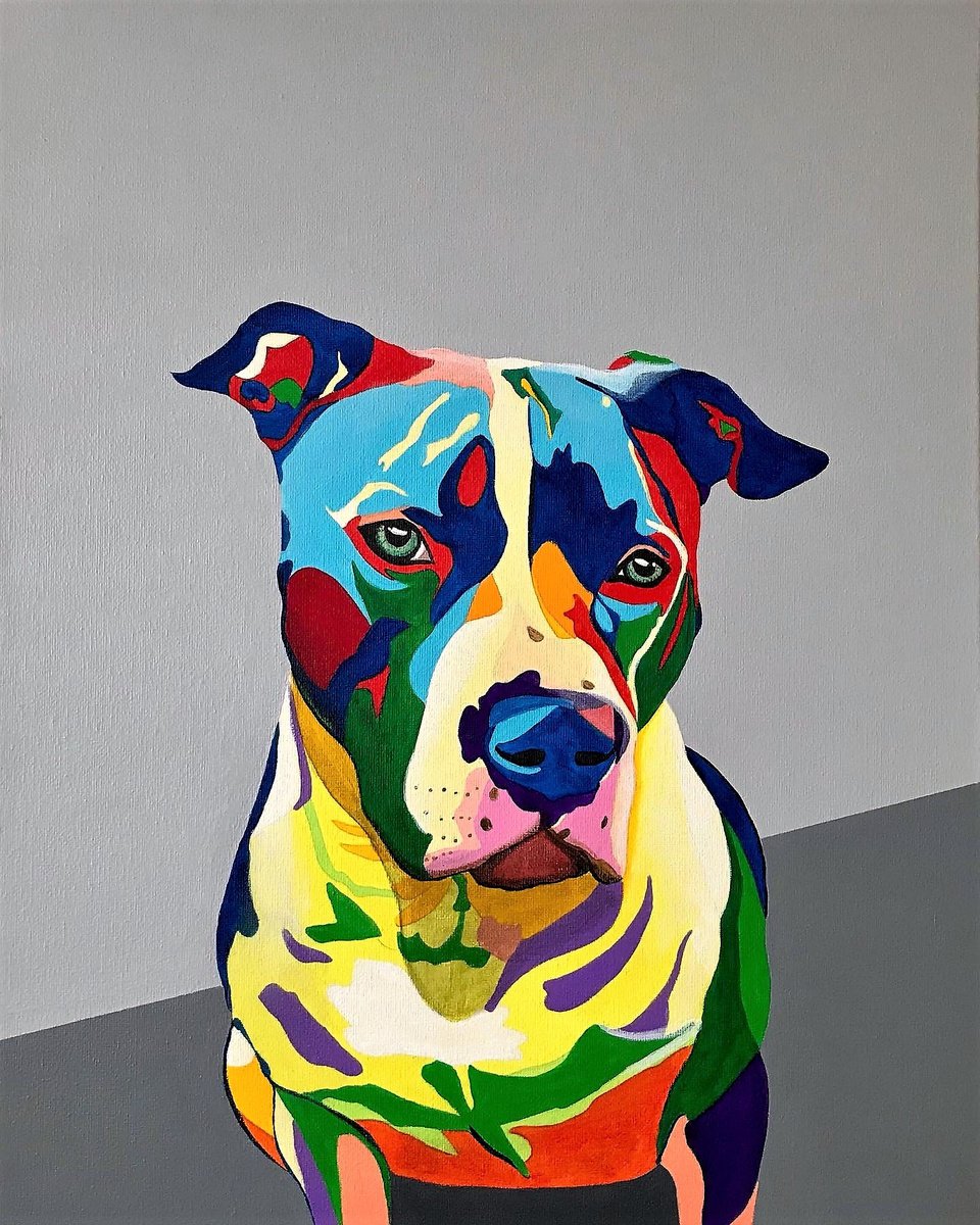 OLLIE (2021) Acrylic painting by Lucyanne Terni Artfinder