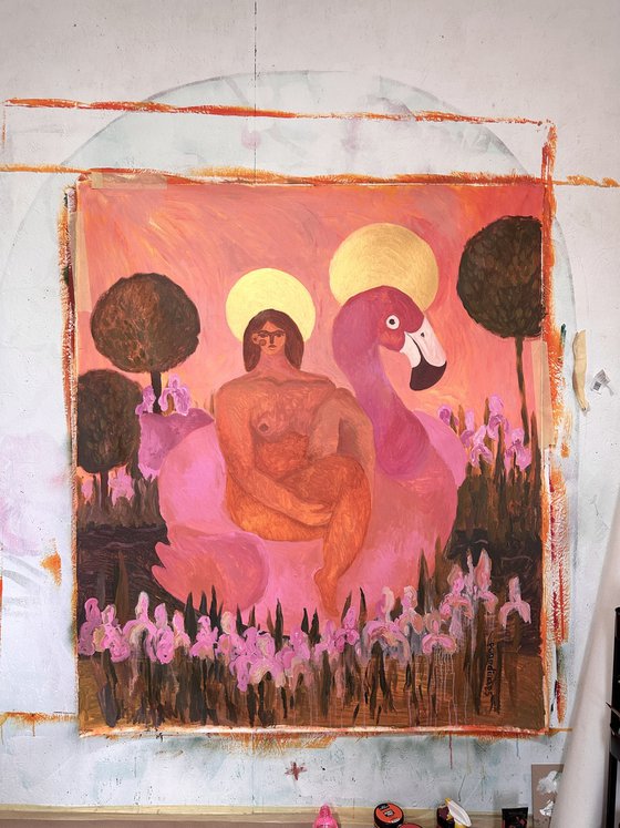 Virgin Maria in the Garden