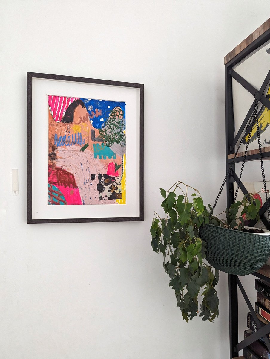 Abstract Painting By Jenny Furman, 12 X 16, Untitled 1032, Original Artwork