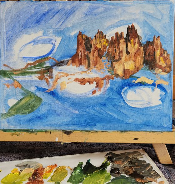 "Superstition Mountains" - Landscape