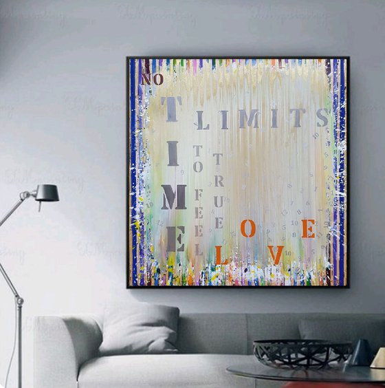 Stripe painting TIME series: NO limits / Original artwork