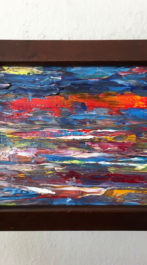 "Dusk" - FREE USA SHIPPING - PMS Micro Painting by Preston M. Smith (PMS)