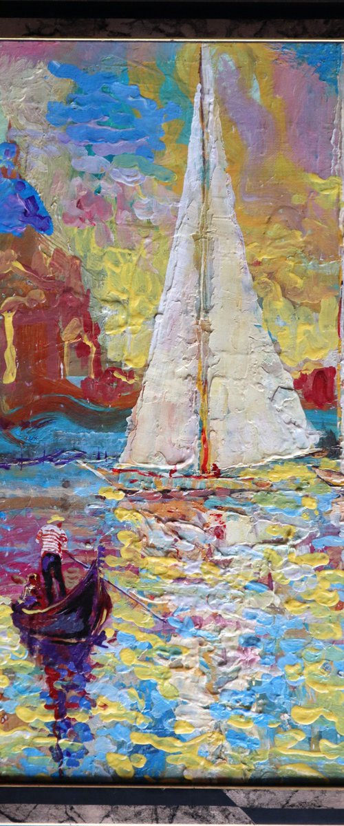 Sailboats to Venice by Rakhmet Redzhepov