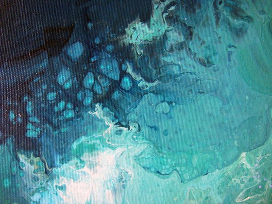 Seascape “Blue Turquoise Sea”  LARGE Painting