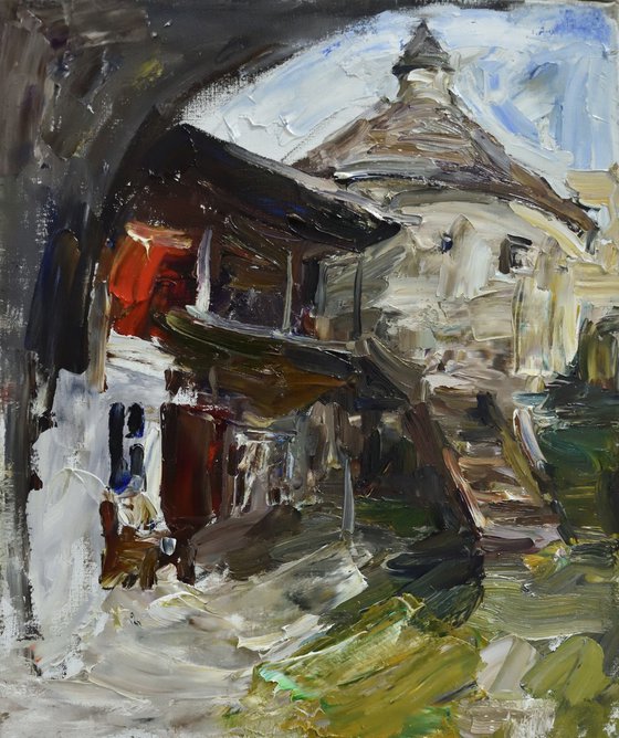 Courtyard by a fortress
