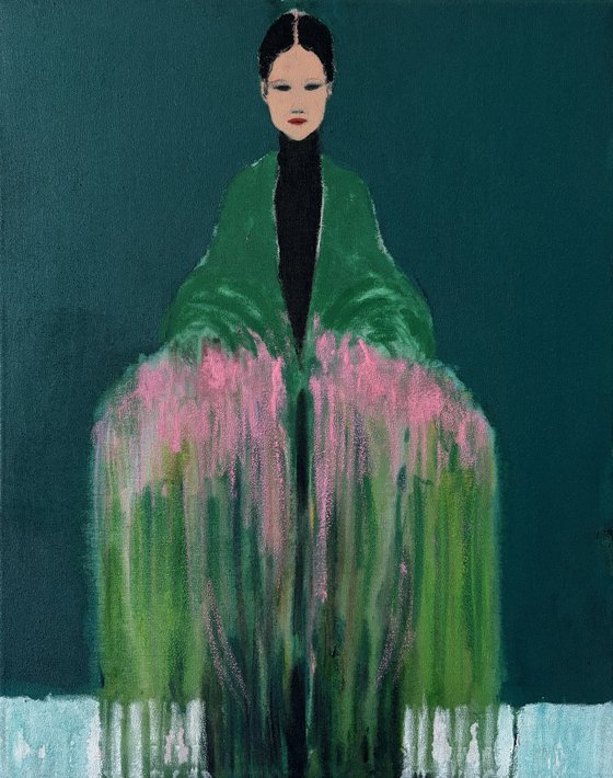 The Girl with Bouquet