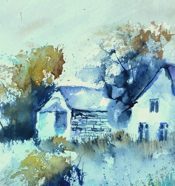 My countryside watercolor