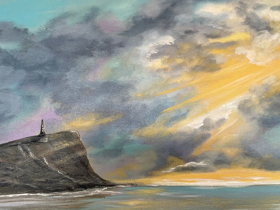 Sunrays over Kimmeridge Bay