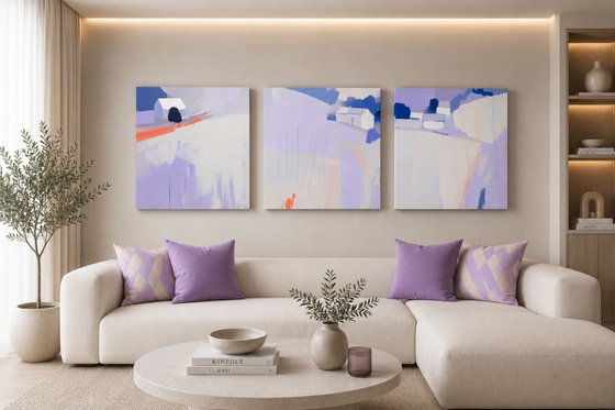 Triptych Silence On the Fields
