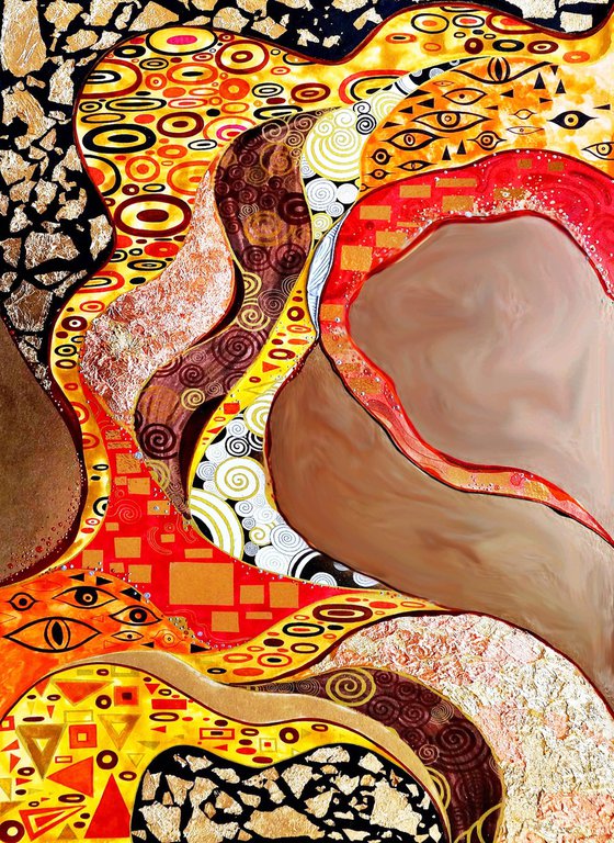 Klimt inspired abstract
