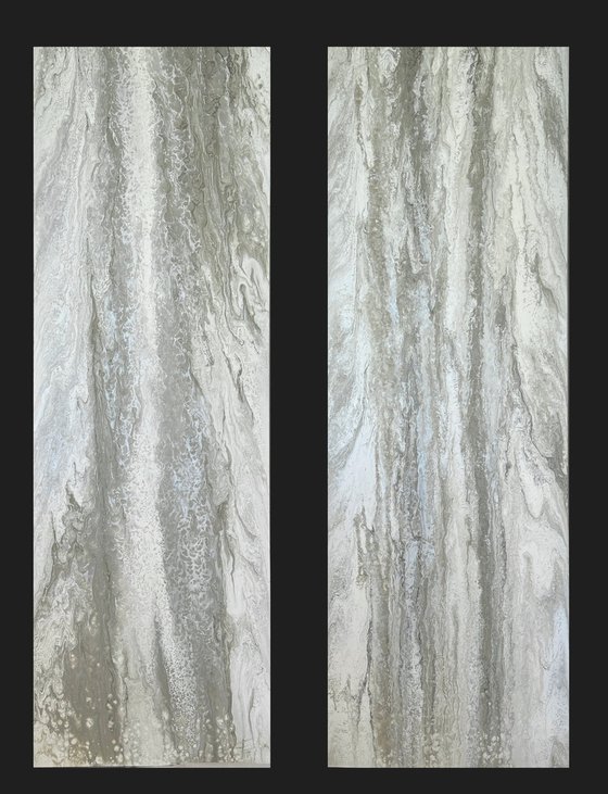 Voile (Single Panel) — Neutral Abstract