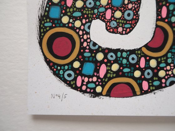 Squiggle Cat #4 - whimsical abstraction