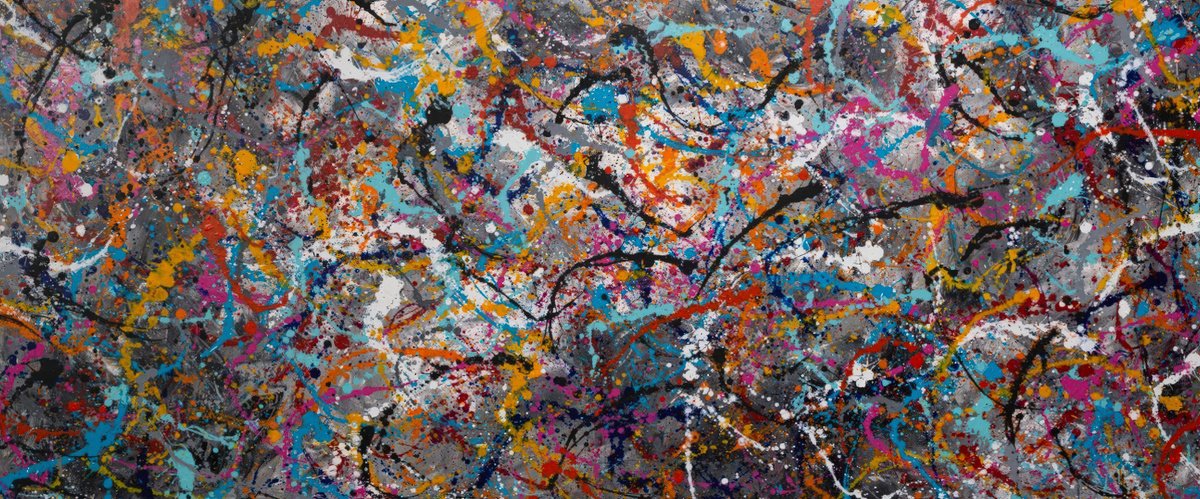 Abstract Acrylic Painting By Art By Catalin, 71 X 30, Love And Desire 108, Original Artwork