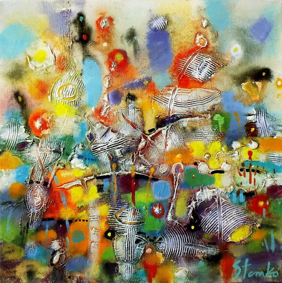  Abstract Landscape-Xviii By Stanislav Bojankov, 12 X 12, Artwork For Sale On Artfinder