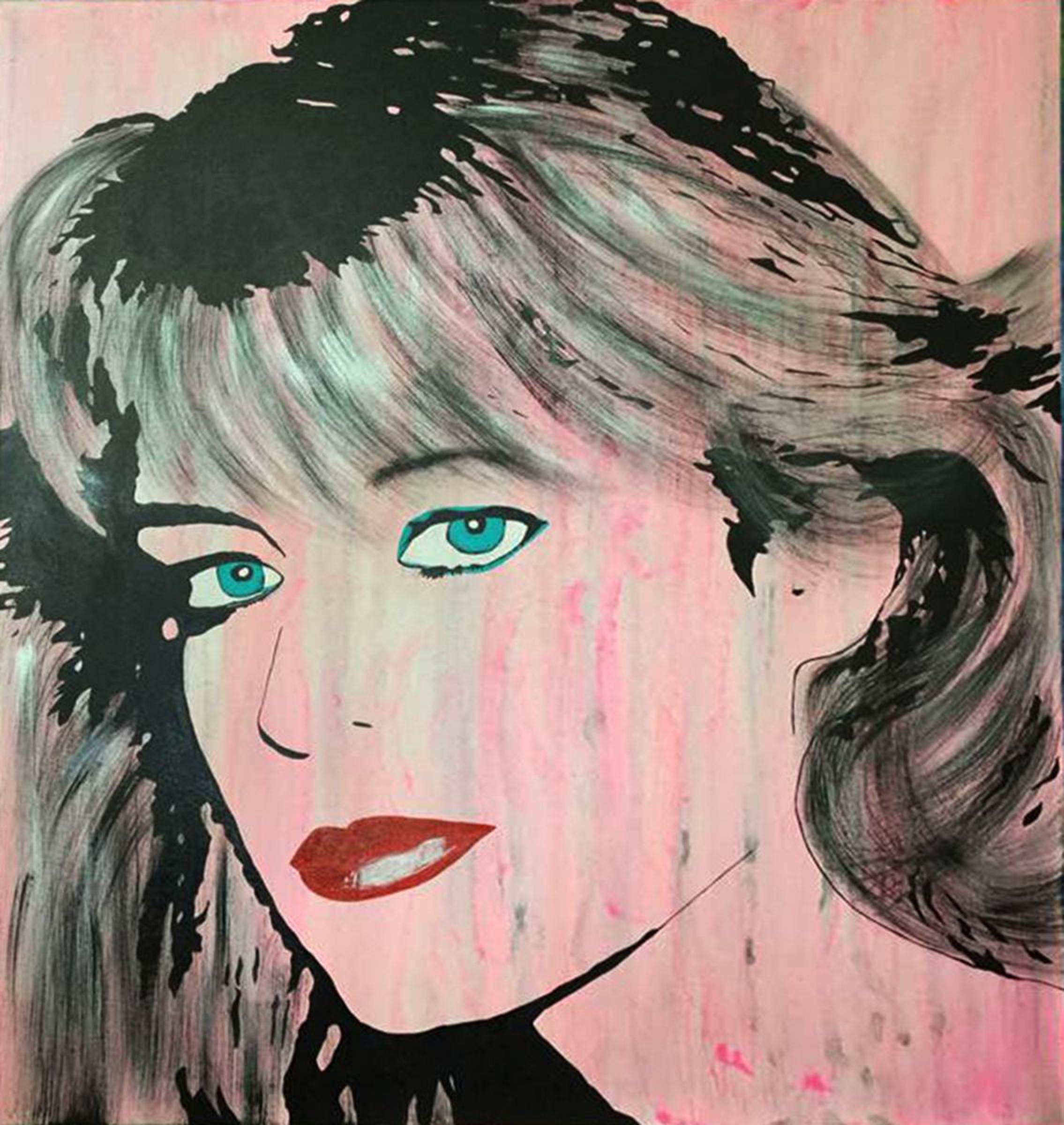 Farrah Fawcett Painting Art Canvas Portrait Lar Artfinder