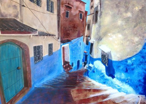 Blue city. Morocco by Liubov Samoilova