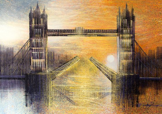 London - Tower Bridge At Sunset