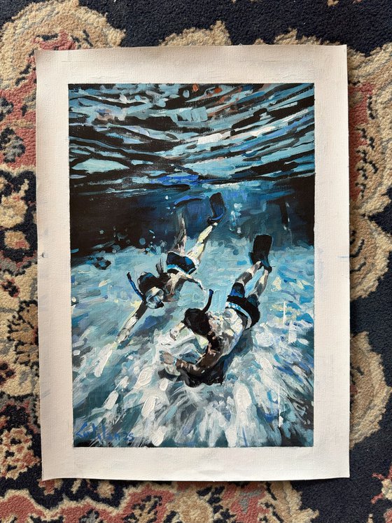Diving the ocean