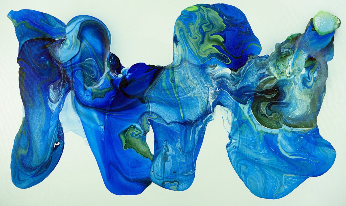 The Weight Of Blue By Fintan Whelan, 63 X 39, Artwork For Sale On Artfinder