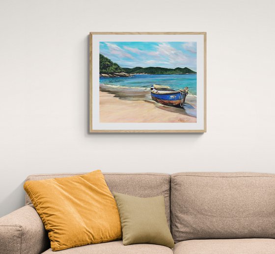 "The blue boat"