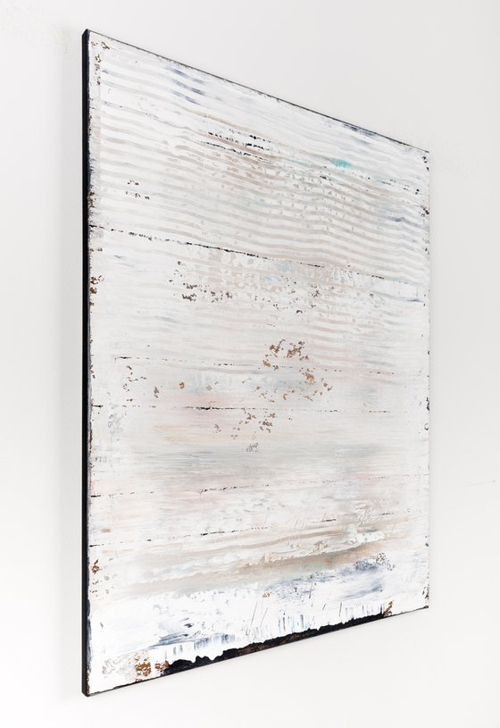 White abstract painting WP419