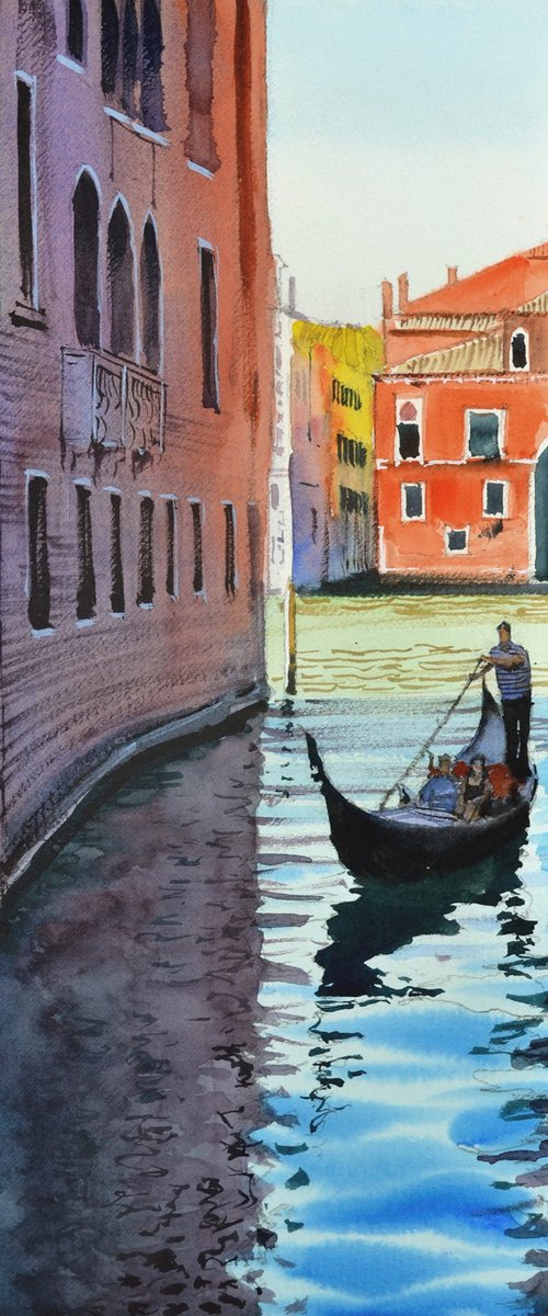 Venetian canal #5 by Ramesh Jhawar