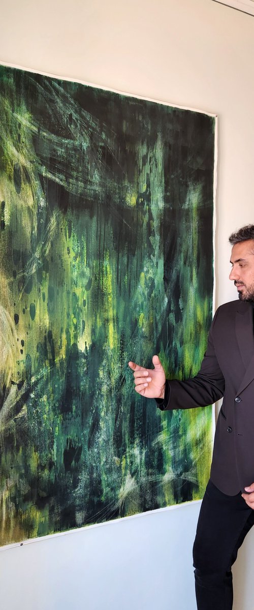 BREATH - Contemporary Abstract Painting by Orvvet