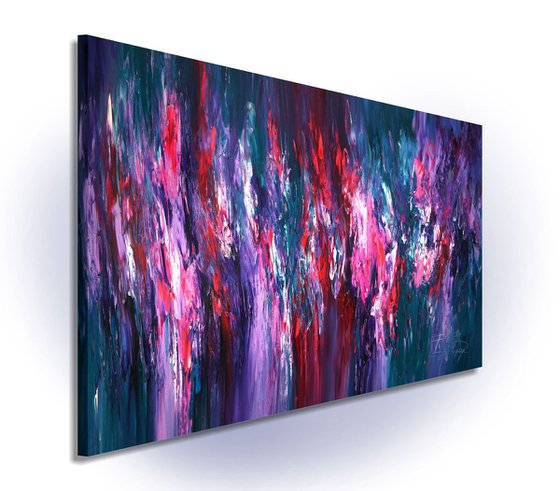 Magenta Turquoise Abstraction XXL 1