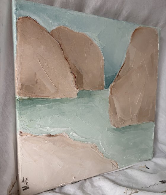 Rocks on the sea island of Mediterranean