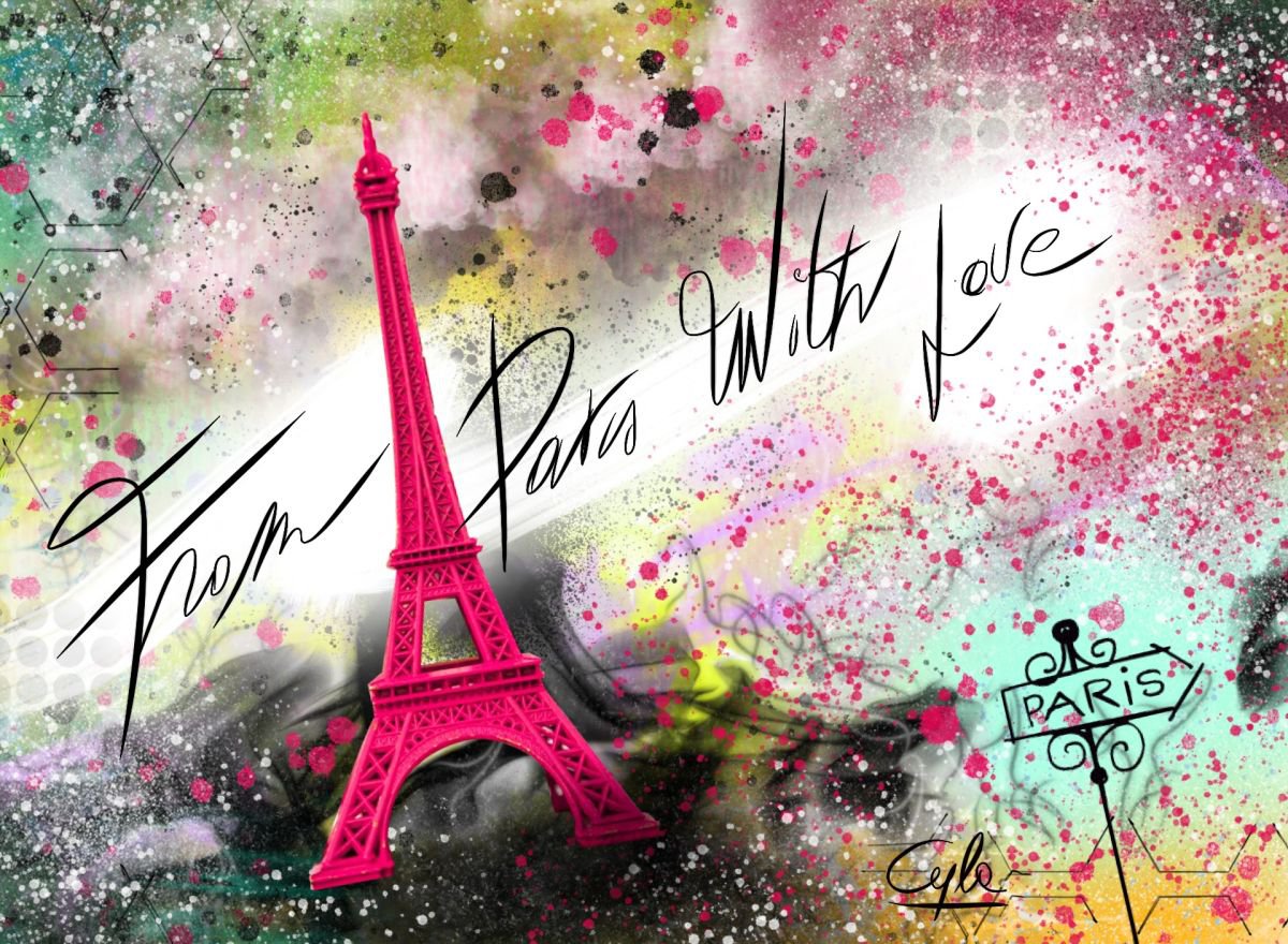 From Paris with Love | 2012 | Digital Painting Printed on Photo Paper | High Quality | Uni... by Simone Morana Cyla