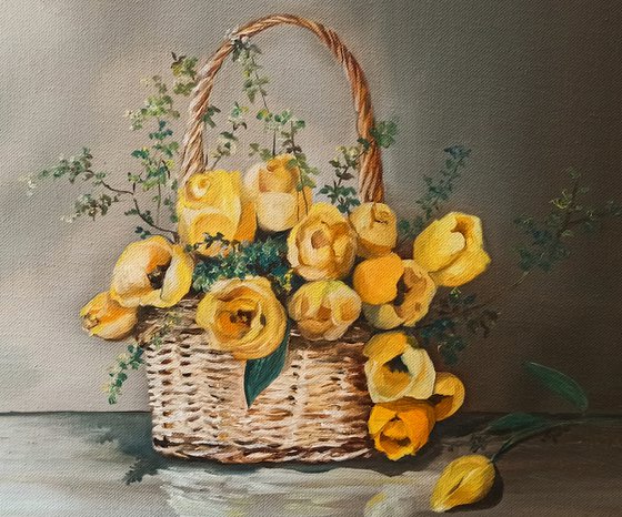 Yellow tulips