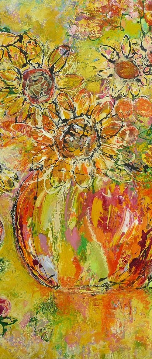 Spanish Sunflowers 2025 by Lesley Blackburn