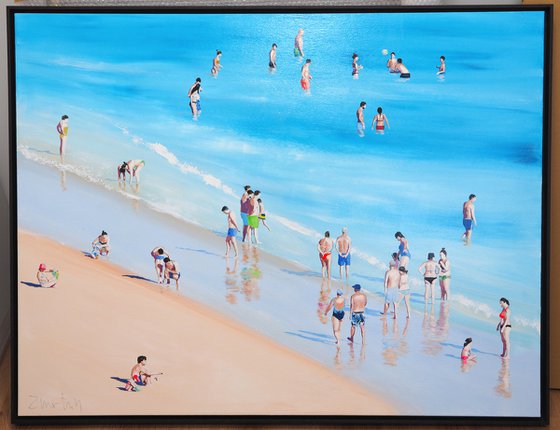 Simon beach (Framed)