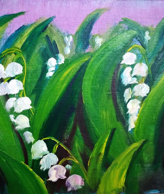 Lily Of The Valley Plein Air Painting Artfinder