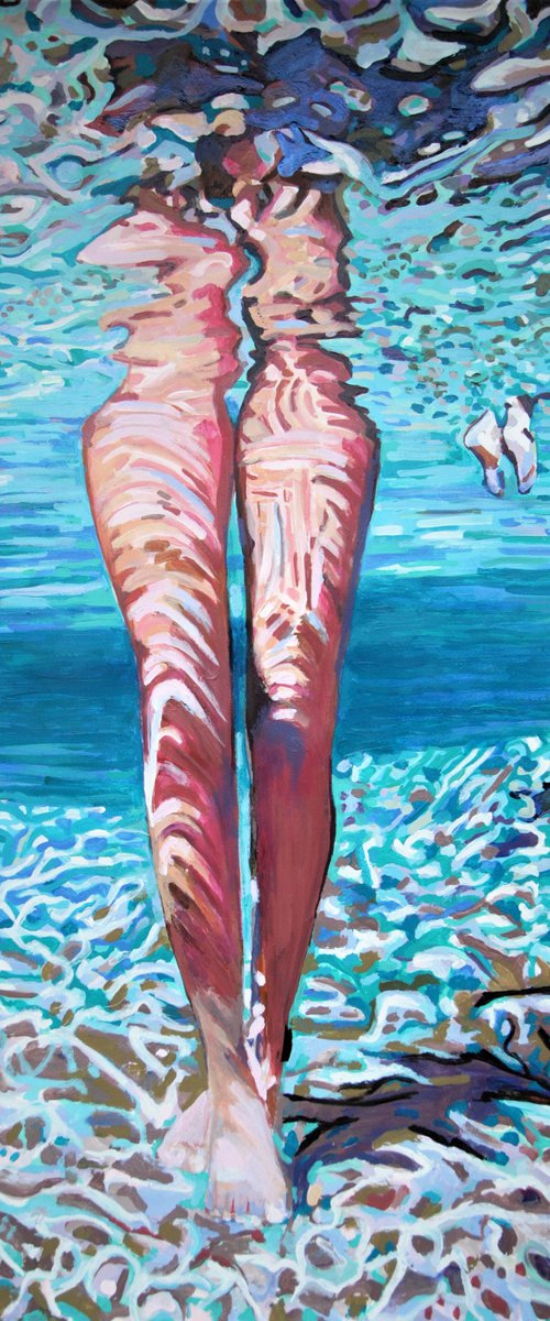 Underwater  / 101 X 72 cm by Alexandra Djokic