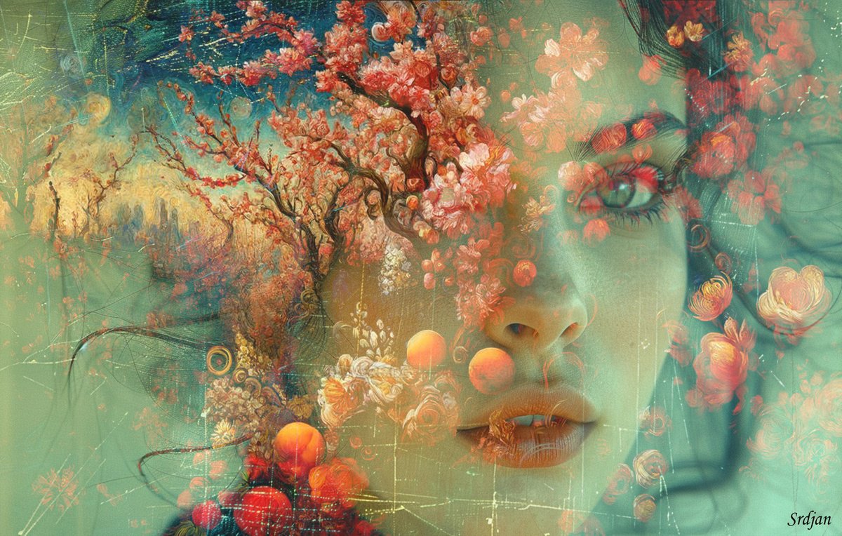 Illustrative Portrait Photograph By Srdjan Jevtic, 43 X 28", In Your Eyes, Original Artwork