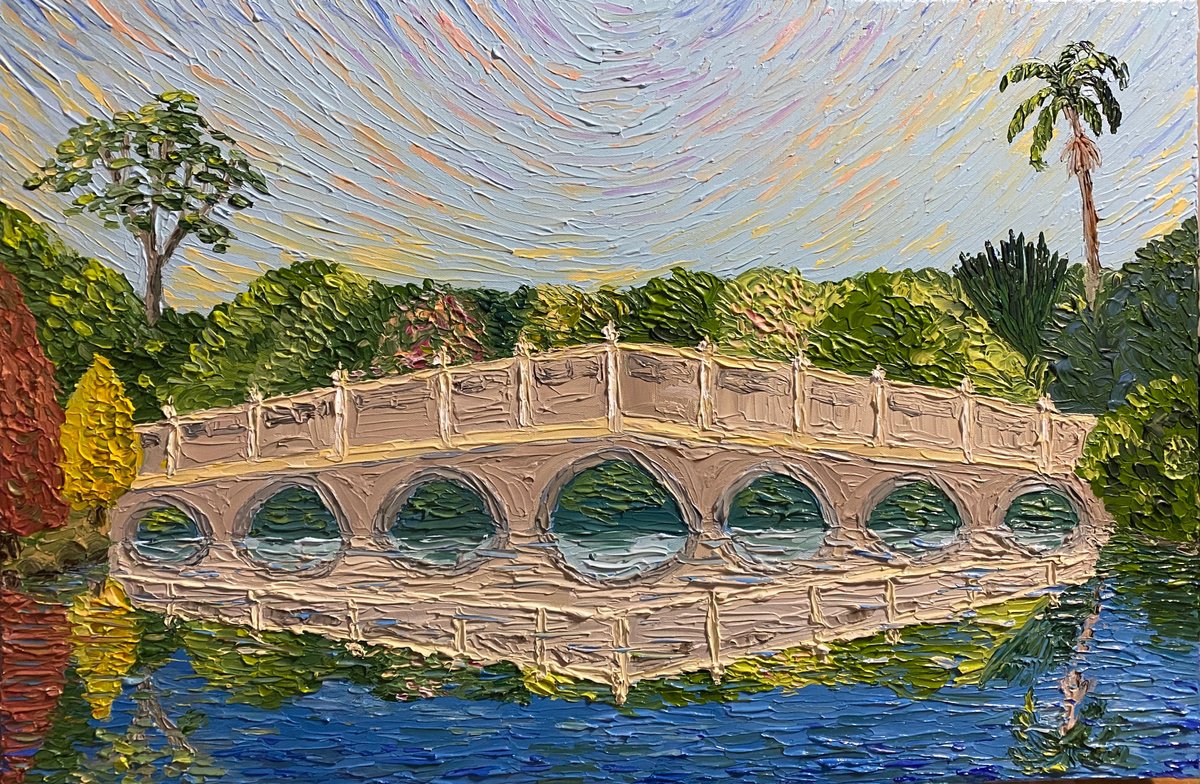  Seven Arch Stone Bridge By Guzaliya Xavier, 30 X 20, Artwork For Sale On Artfinder